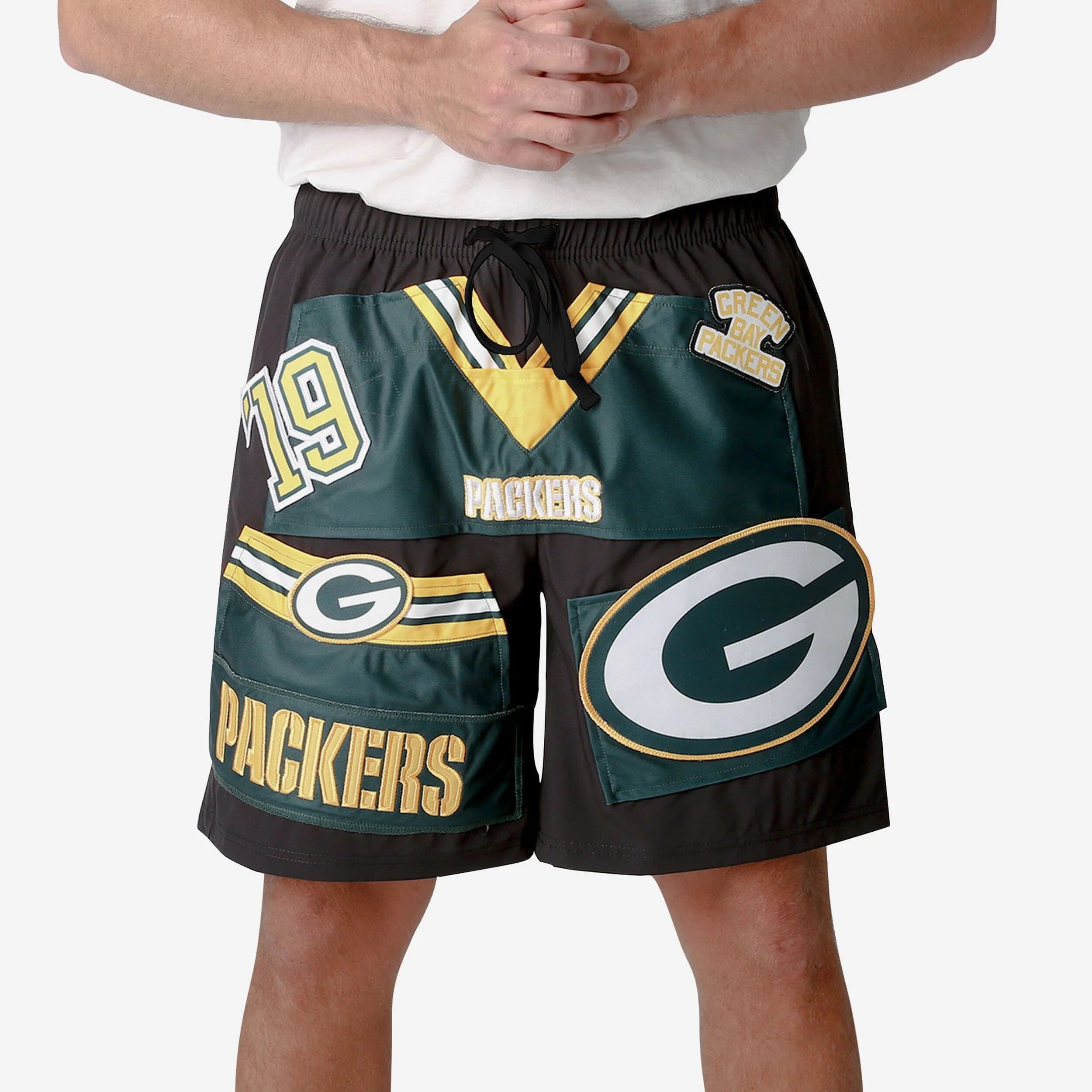 FOCO Green Bay Packers Ultimate Uniform Shorts - 2XL - Men