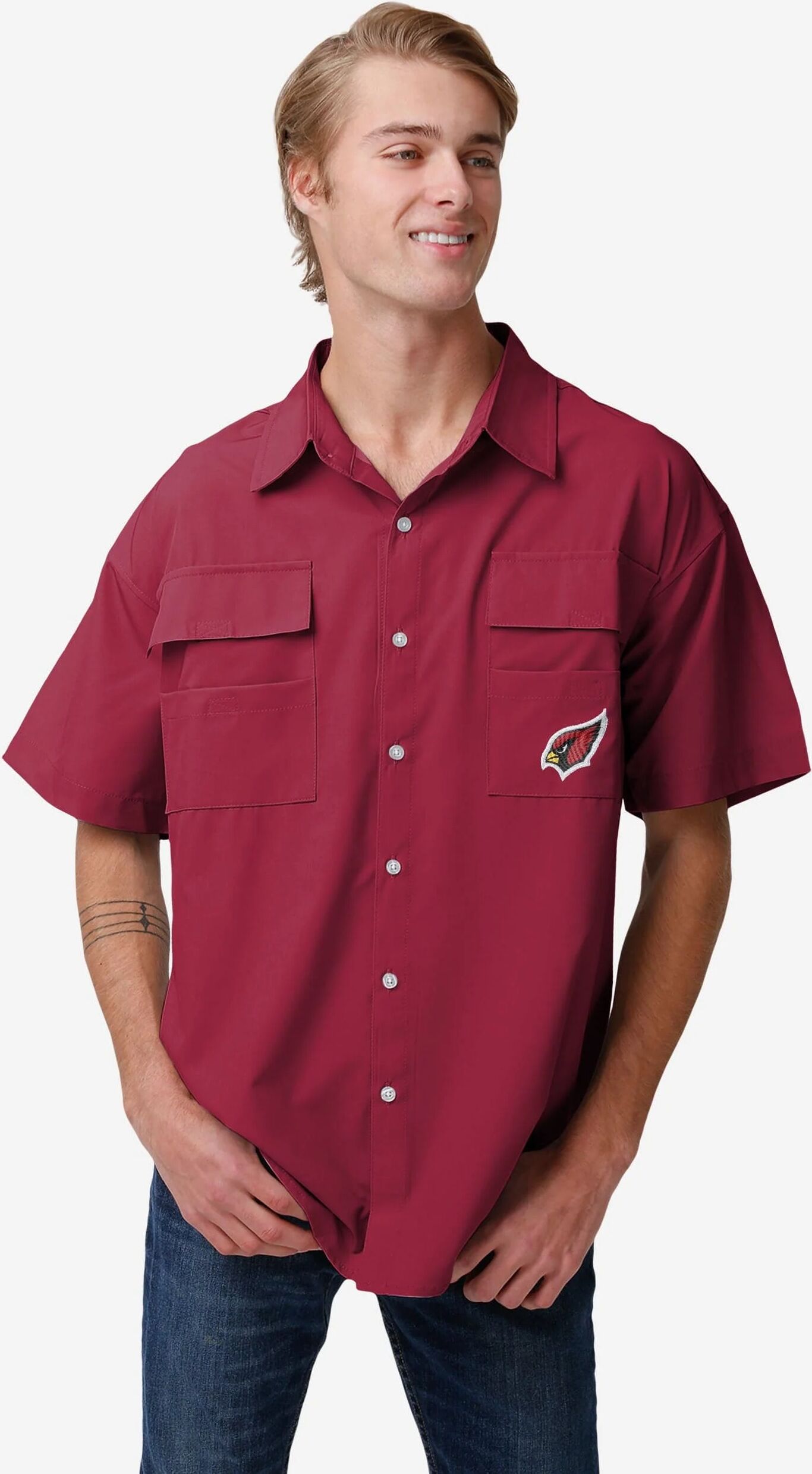 FOCO Arizona Cardinals Gone Fishing Shirt - M - Men