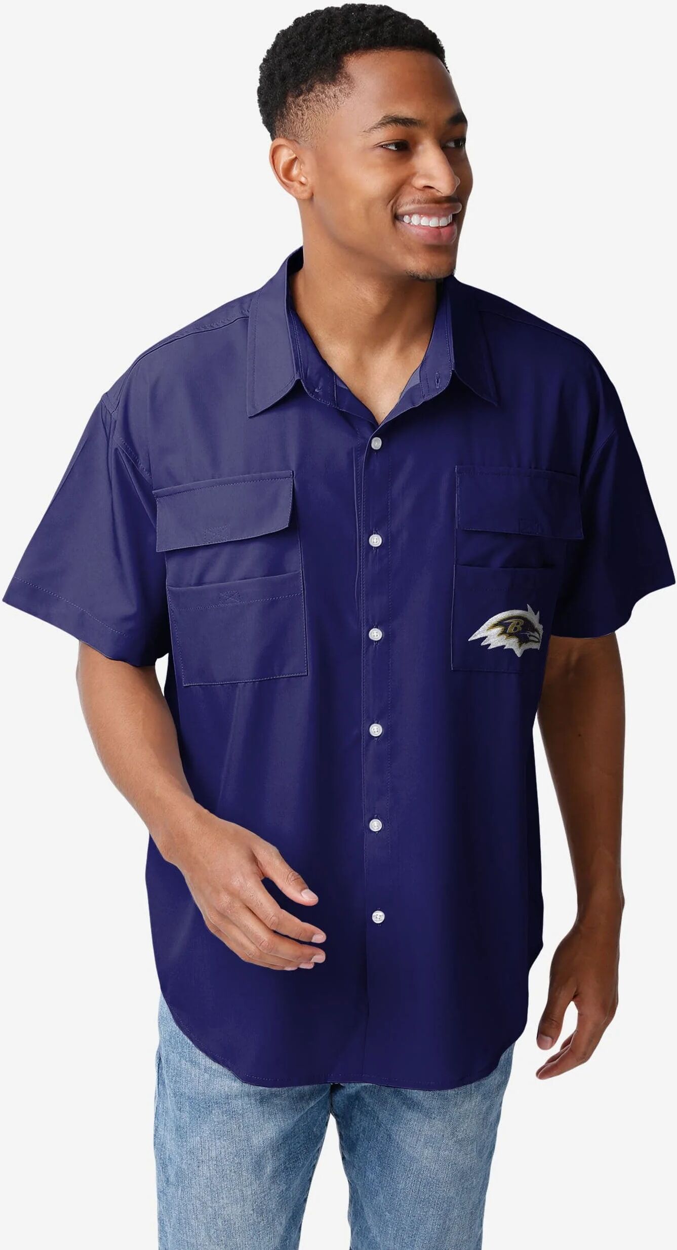 FOCO Baltimore Ravens Gone Fishing Shirt - XL - Men