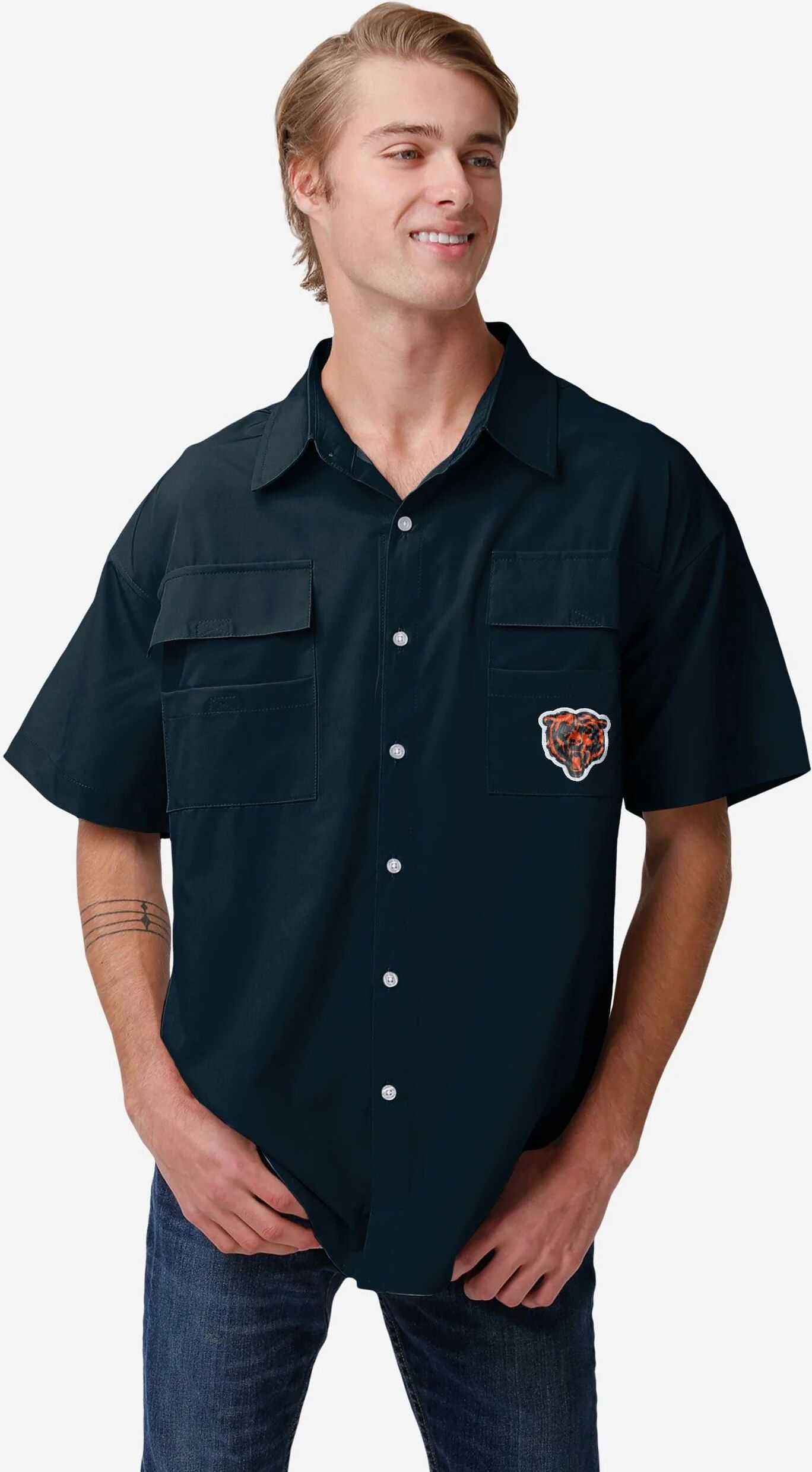 FOCO Chicago Bears Gone Fishing Shirt - 3XL - Men