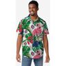 FOCO Chicago Cubs Flamingo Button Up Shirt - 2XL - Men