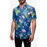 FOCO Kansas City Royals Floral Button Up Shirt - 2XL - Men