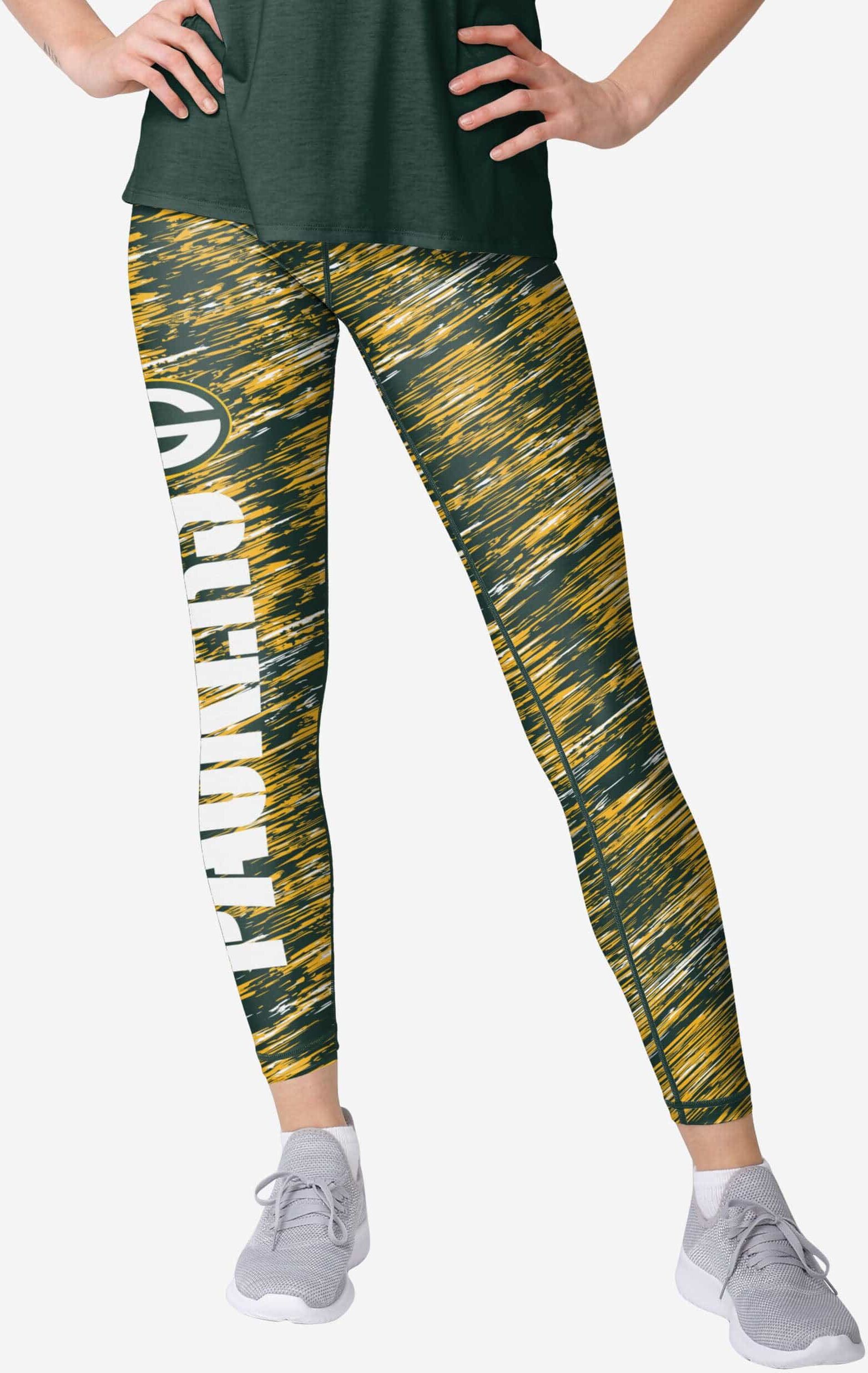 FOCO Green Bay Packers Womens Static Rain Legging - M - Women