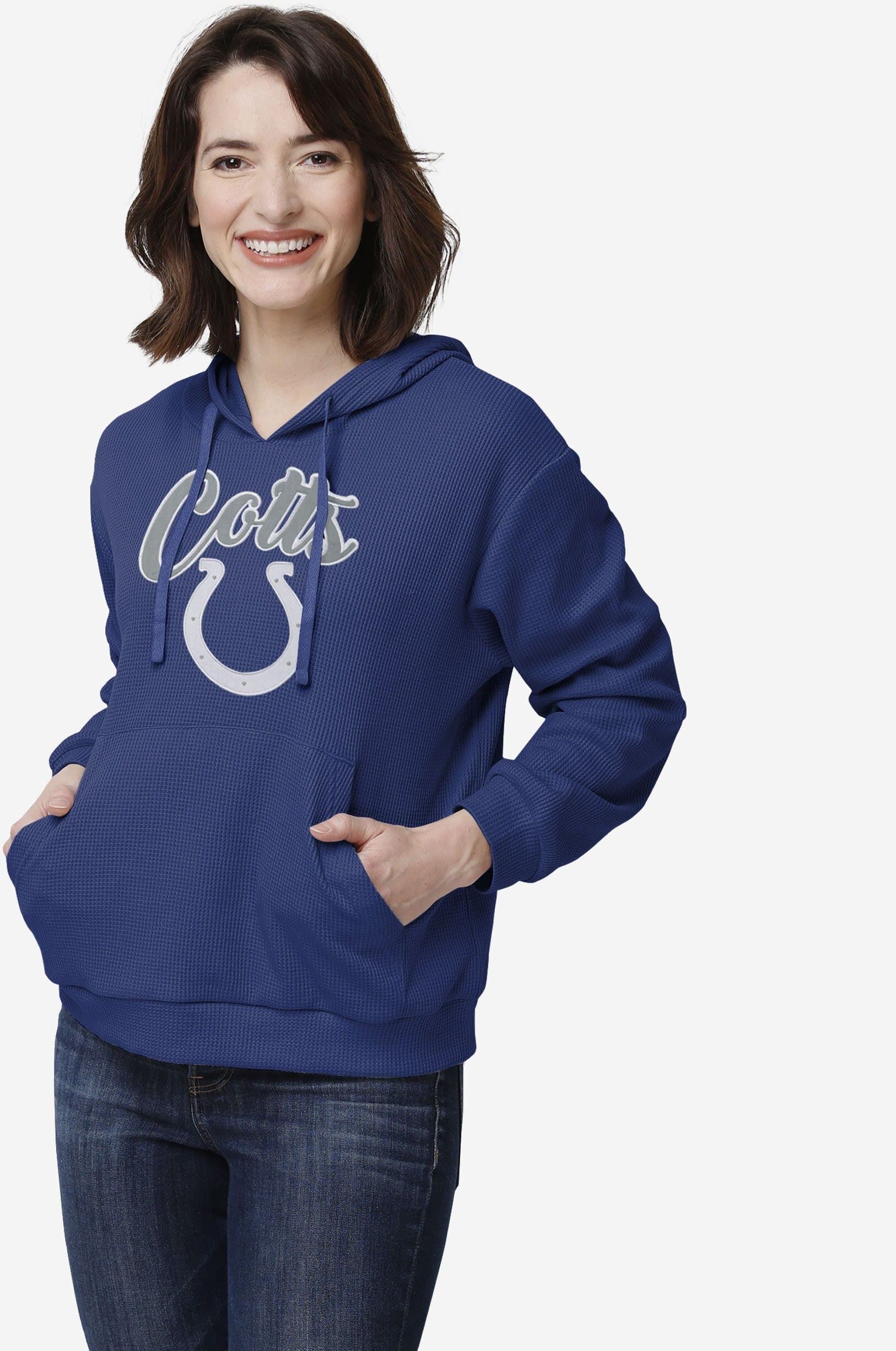 FOCO Indianapolis Colts Womens Waffle Lounge Sweater - L - Women