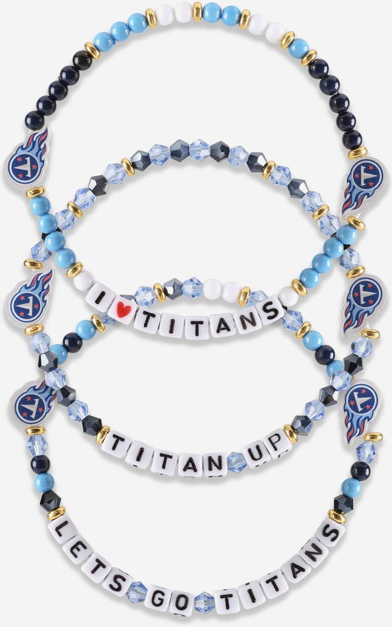 FOCO Tennessee Titans 3 Pack Friendship Bracelet - Women