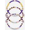 FOCO LeBron James & Anthony Davis Los Angeles Lakers 3 Pack Player Friendship Bracelet - Unisex