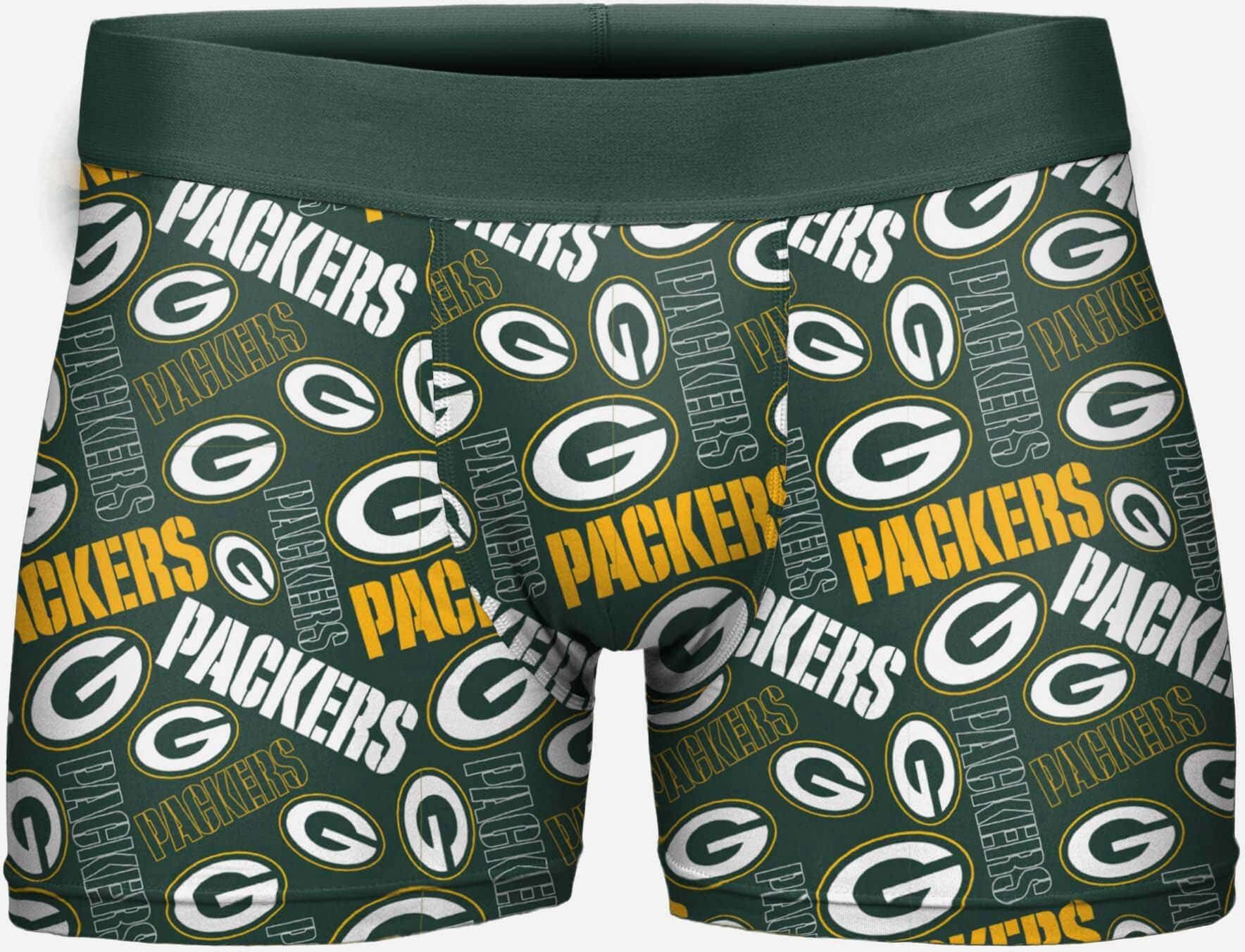 FOCO Green Bay Packers Repeat Logo Underwear - L - Men