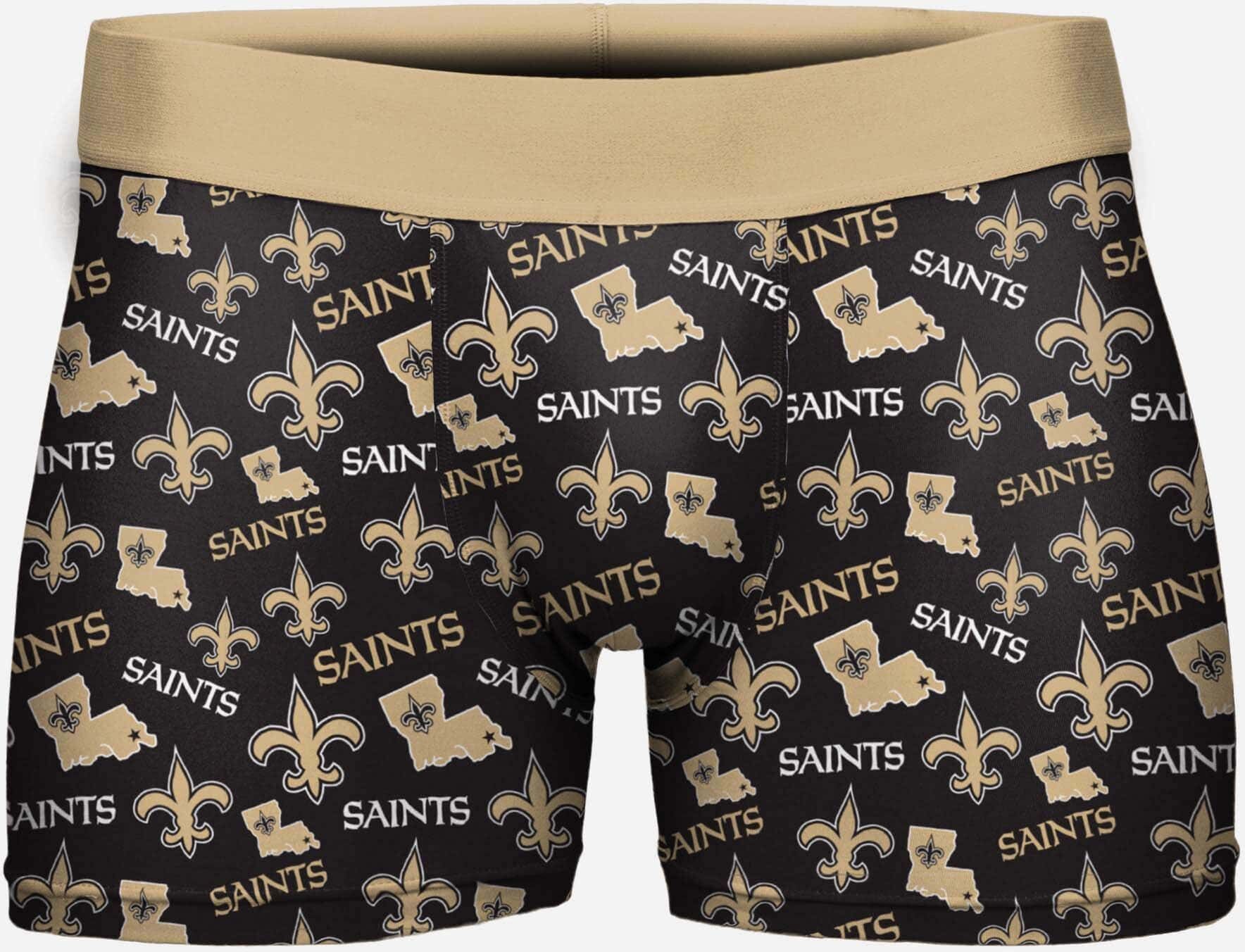 FOCO New Orleans Saints Repeat Logo Underwear - 2XL - Men