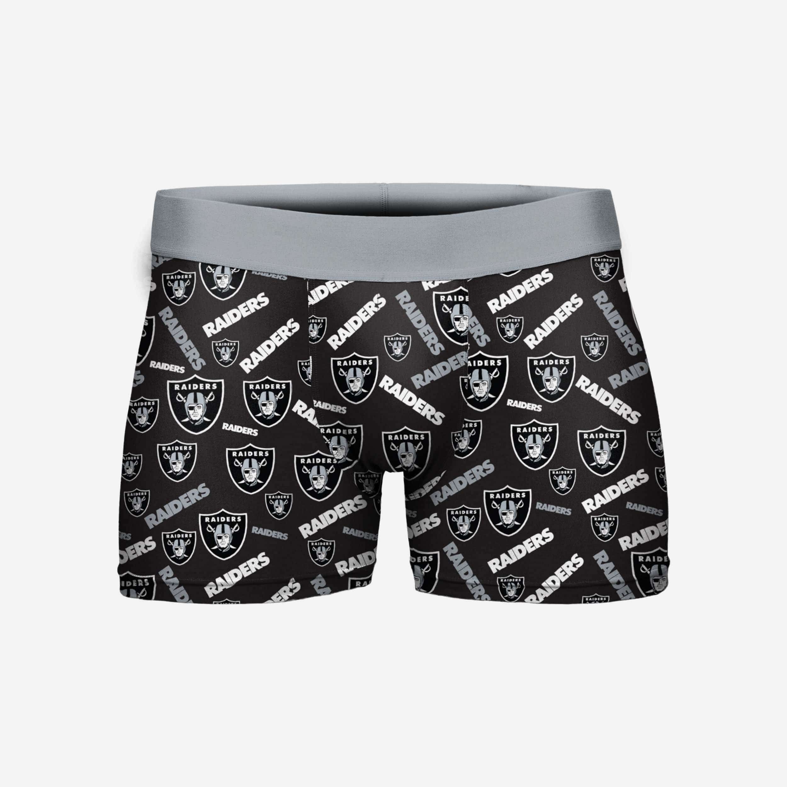 FOCO Las Vegas Raiders Repeat Logo Underwear - L - Men