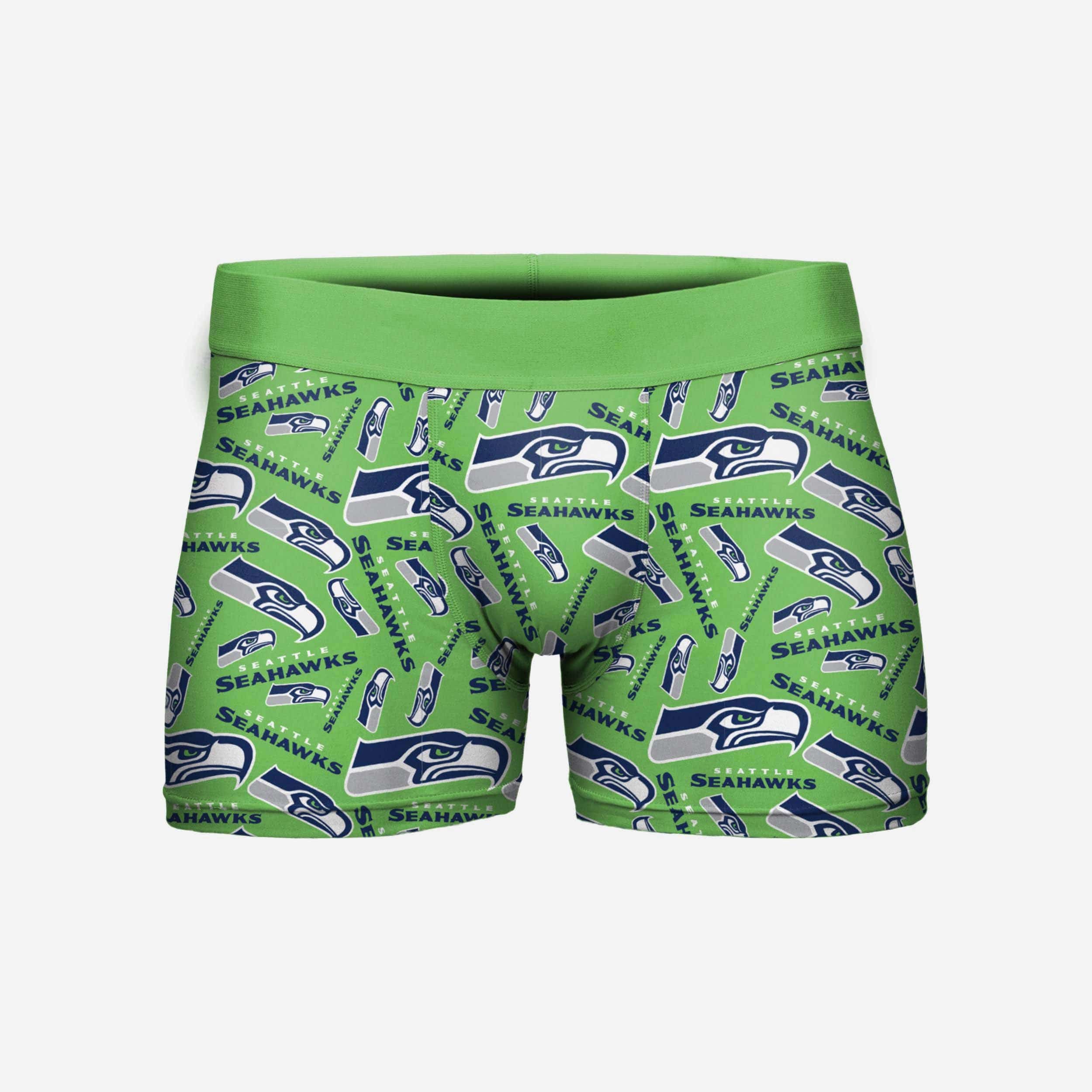 FOCO Seattle Seahawks Repeat Logo Underwear - 2XL - Men