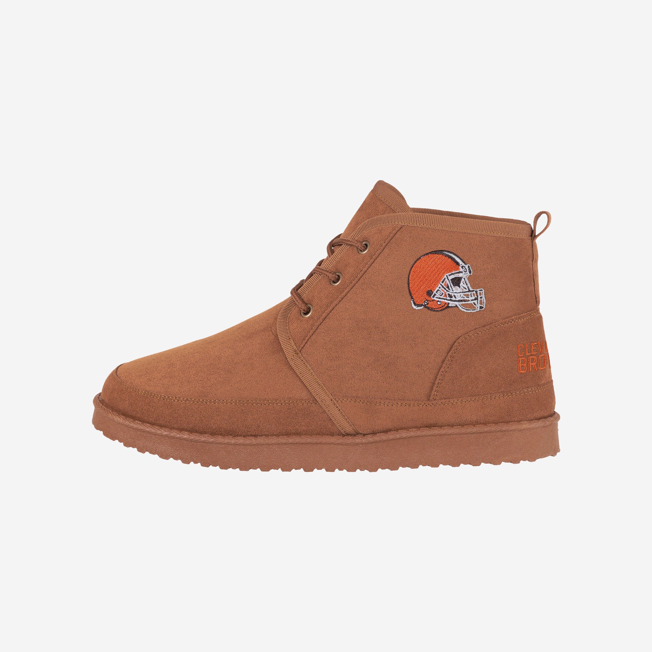 FOCO Cleveland Browns Team Logo Sherpa Lined Boot - 12 - Men