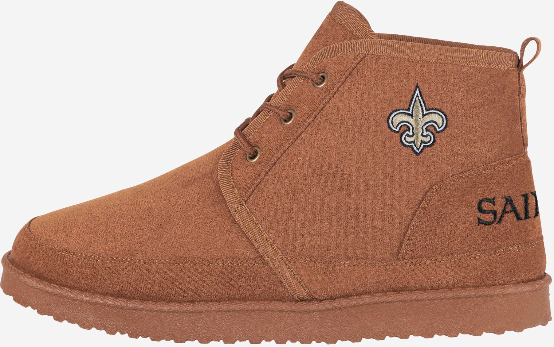 FOCO New Orleans Saints Team Logo Sherpa Lined Boot - 8 - Men