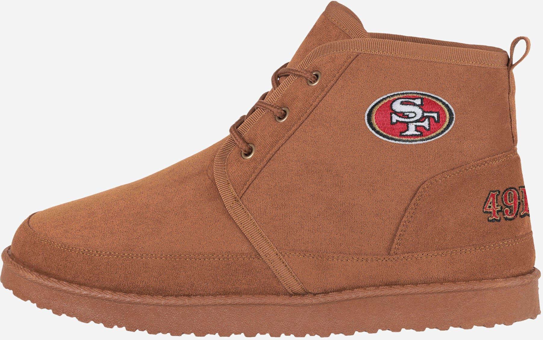 FOCO San Francisco 49ers Team Logo Sherpa Lined Boot - 11 - Men