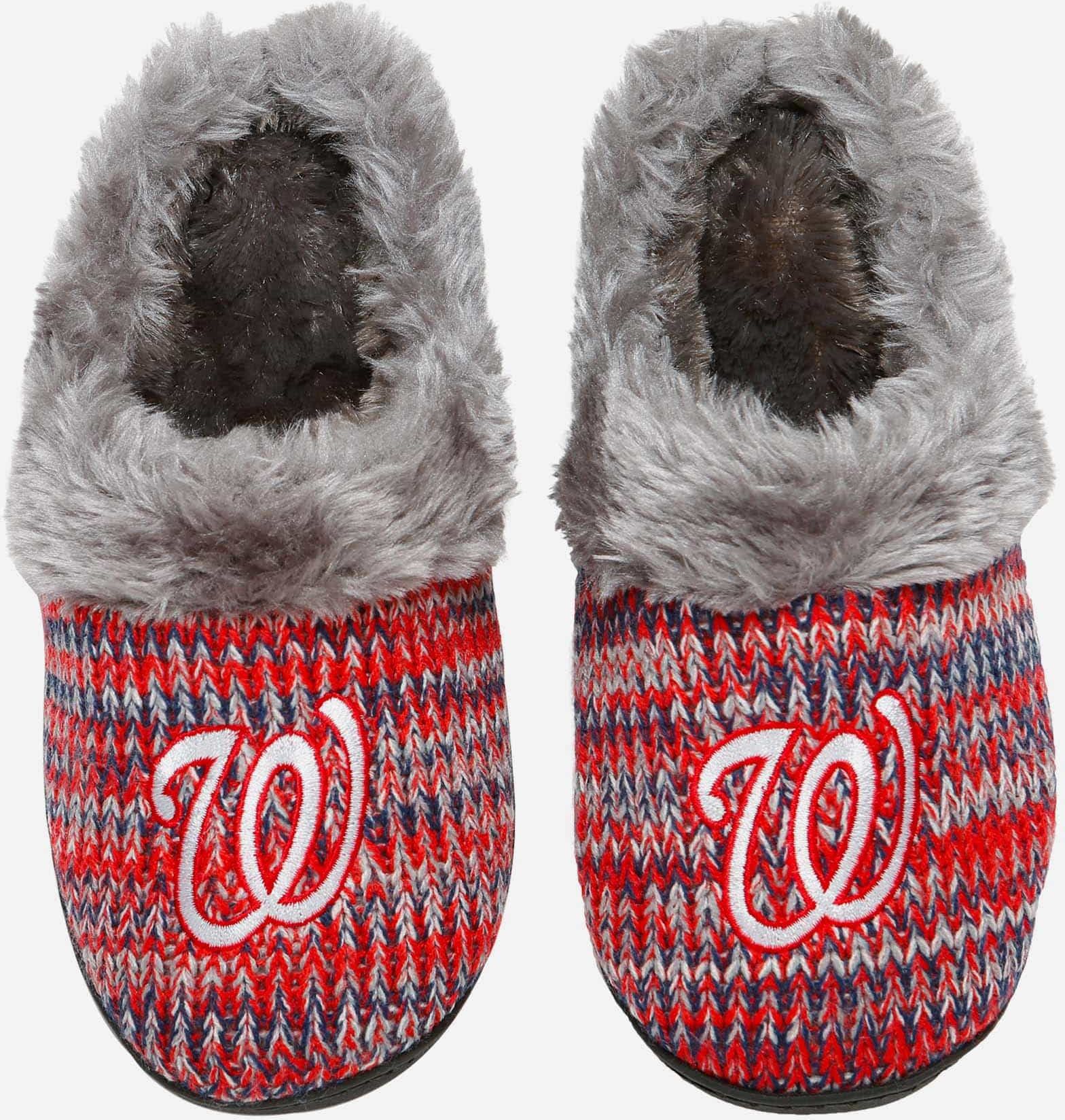 FOCO Washington Nationals Womens Peak Slide Slipper - M - Women