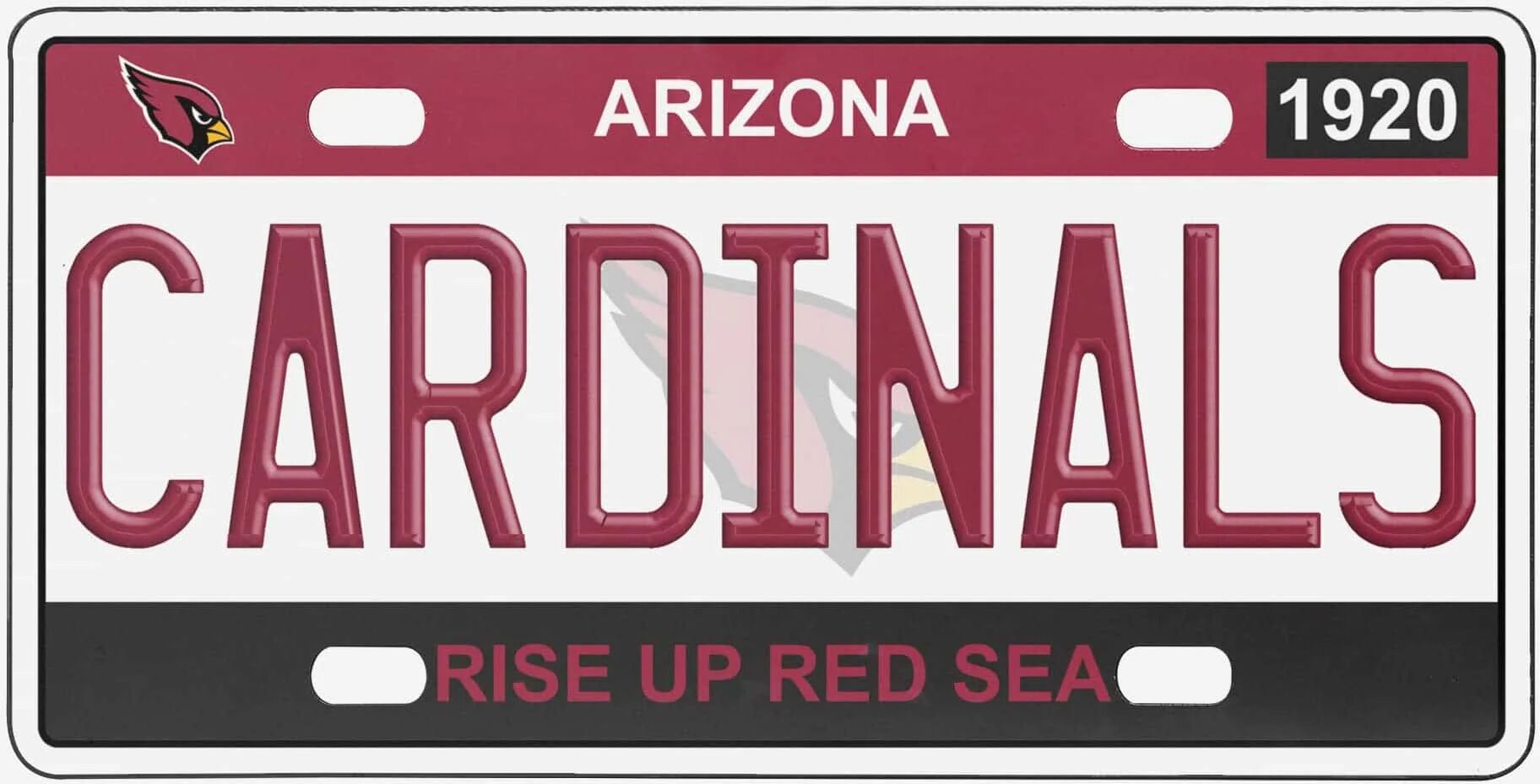 FOCO Arizona Cardinals License Plate Wall Sign -