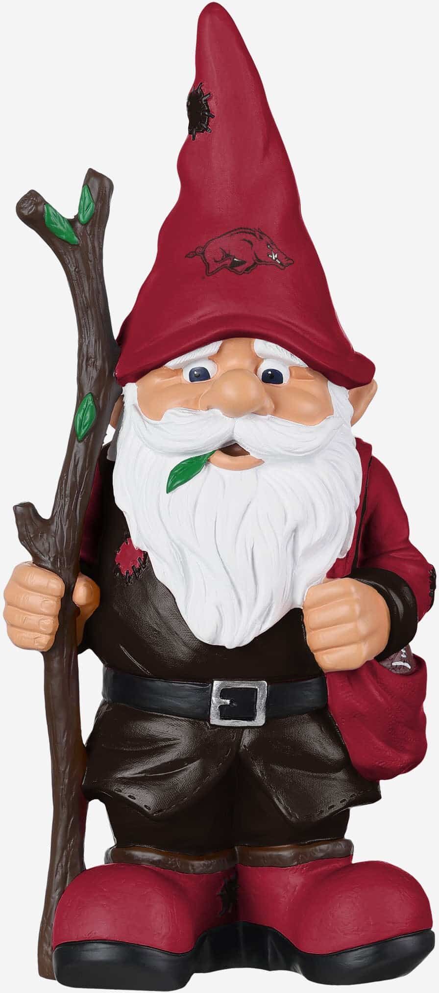 FOCO Arkansas Razorbacks Holding Stick Gnome -