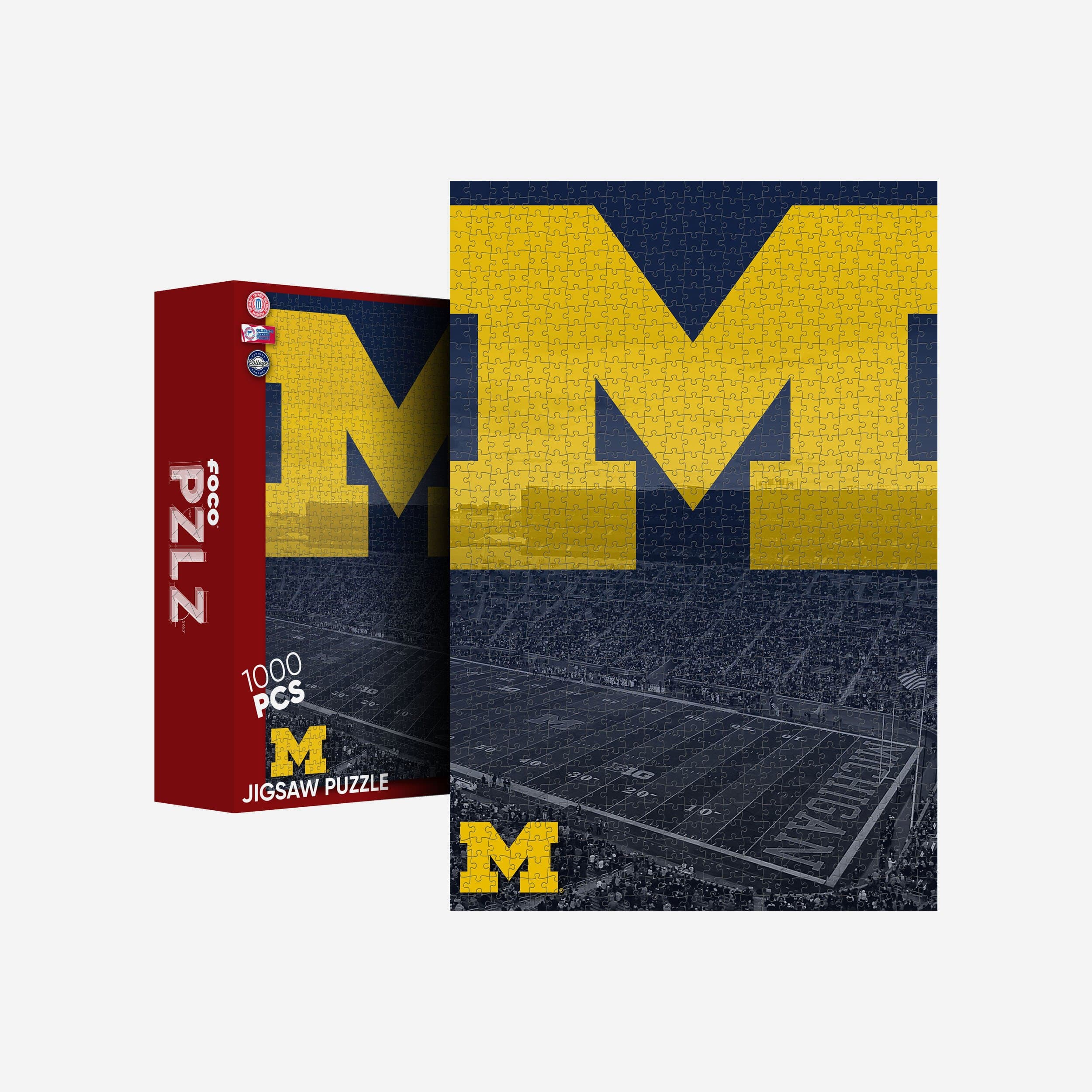 FOCO Michigan Wolverines Michigan Stadium 1000 Piece Jigsaw Puzzle PZLZ -