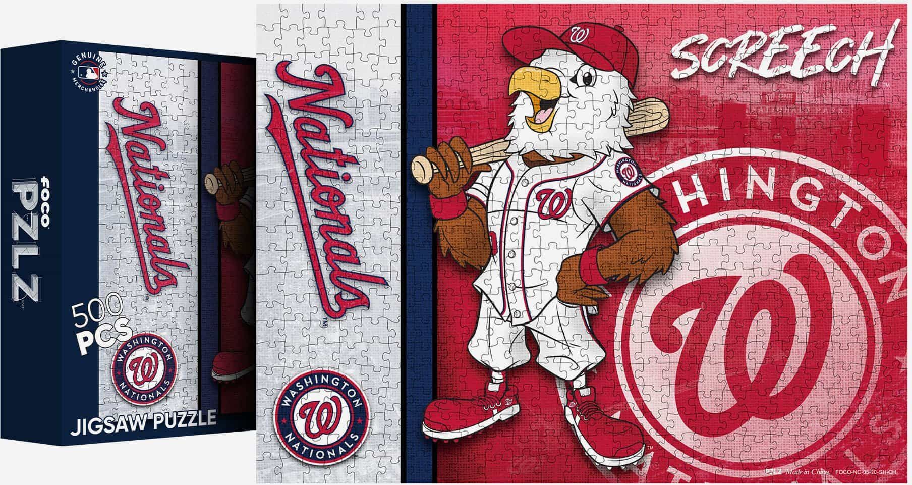 FOCO Screech Washington Nationals Mascot 500 Piece Jigsaw Puzzle PZLZ -