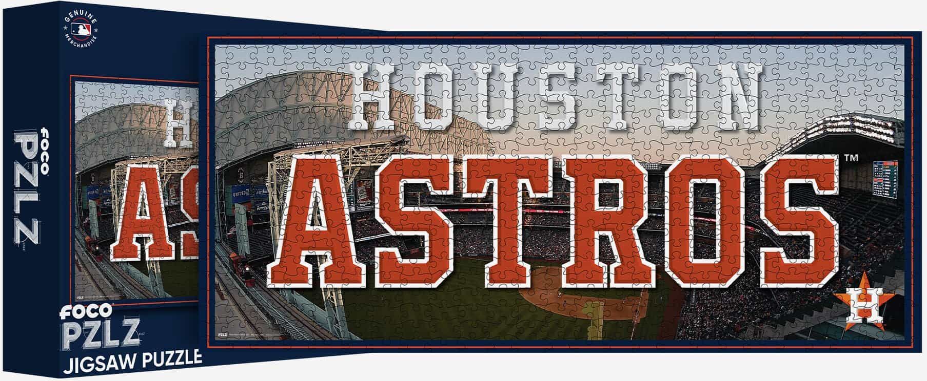 FOCO Houston Astros Minute Maid Park 500 Piece Stadiumscape Jigsaw Puzzle PZLZ -