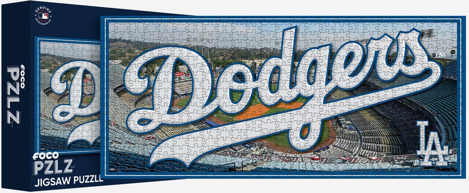 FOCO Los Angeles Dodgers Dodger Stadium 500 Piece Stadiumscape Jigsaw Puzzle PZLZ -