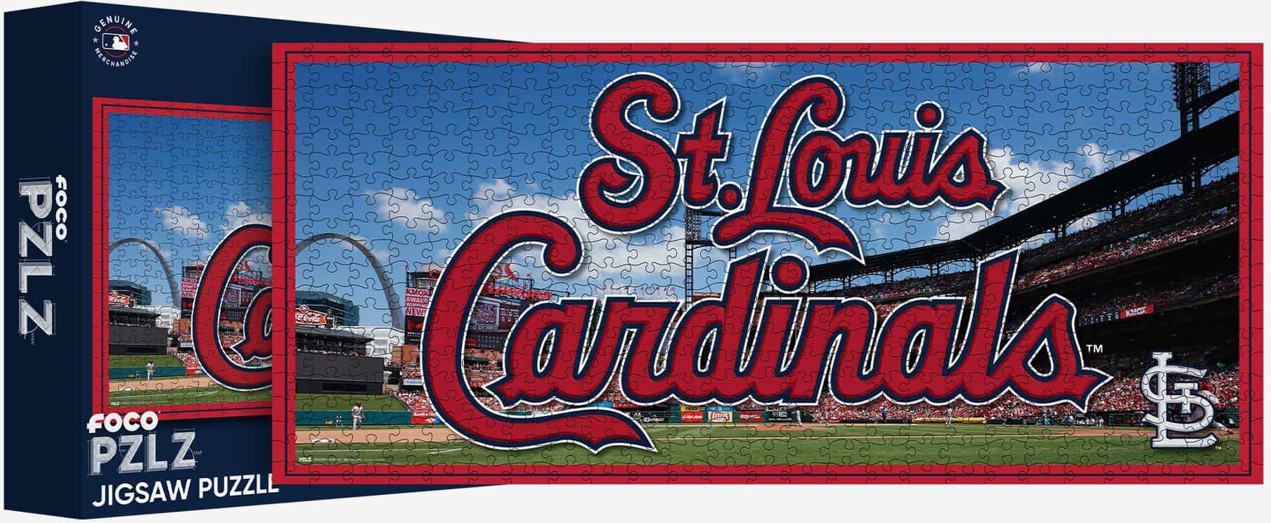 FOCO St Louis Cardinals Busch Stadium 500 Piece Stadiumscape Jigsaw Puzzle PZLZ -