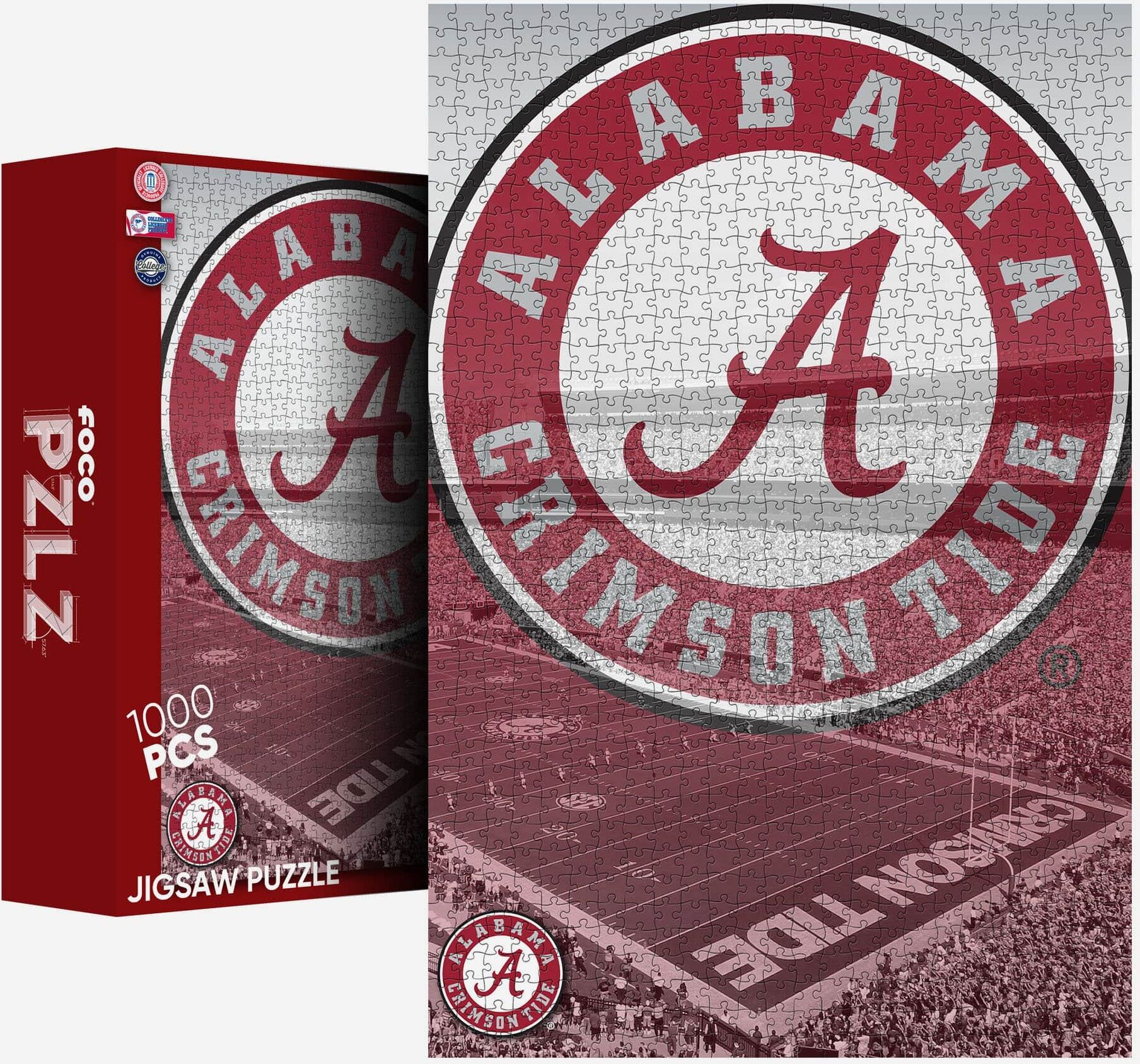 FOCO Alabama Crimson Tide Bryant Denny Stadium 1000 Piece Jigsaw Puzzle PZLZ -