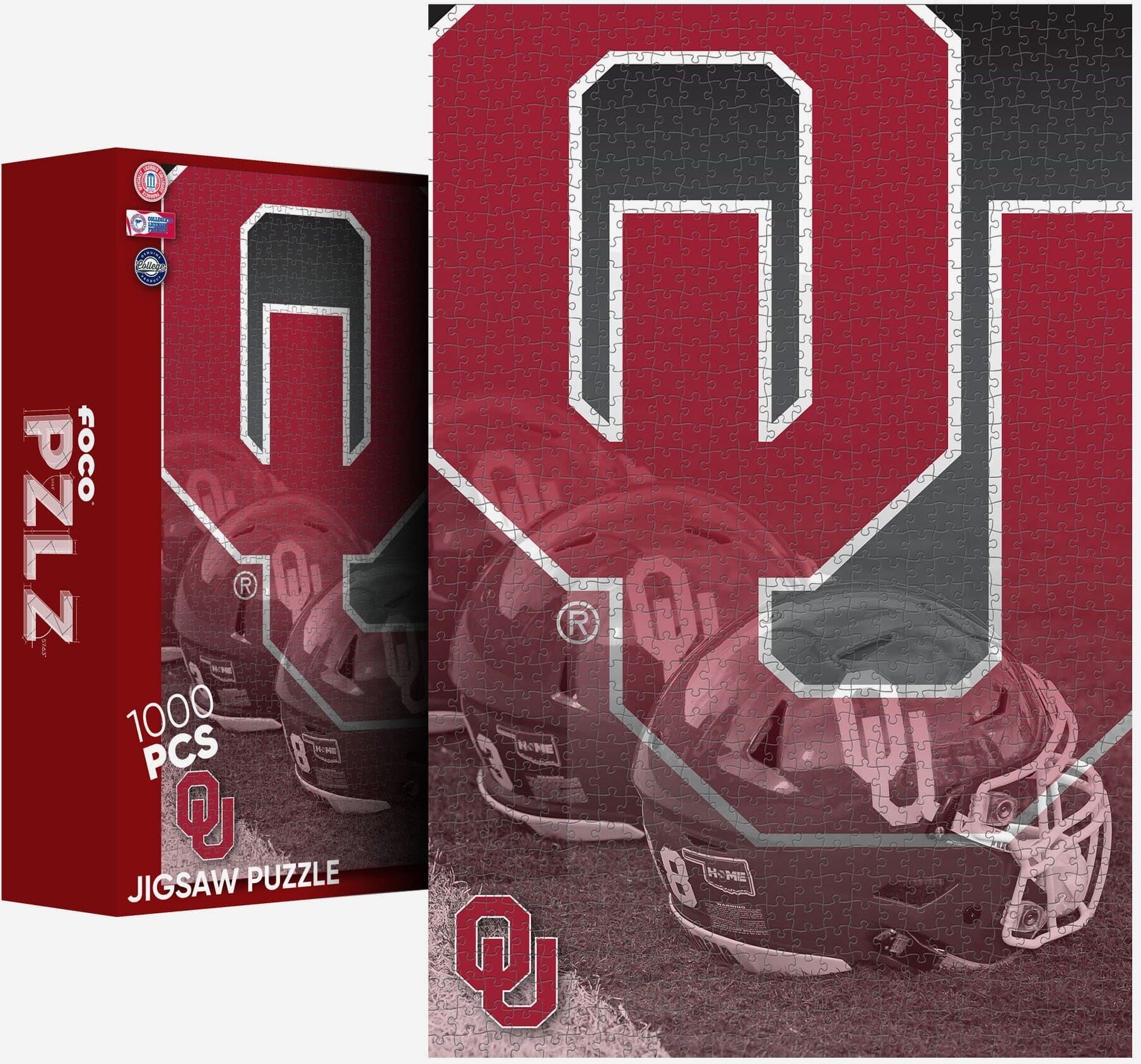 FOCO Oklahoma Sooners The Gaylord Family Oklahoma Memorial Stadium 1000 Piece Jigsaw Puzzle PZLZ -