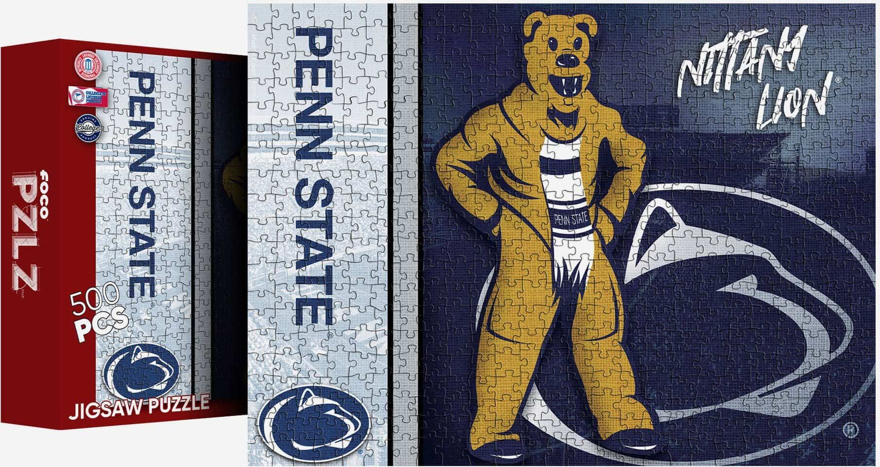 FOCO Nittany Lion Penn State Nittany Lions Mascot 500 Piece Jigsaw Puzzle PZLZ -