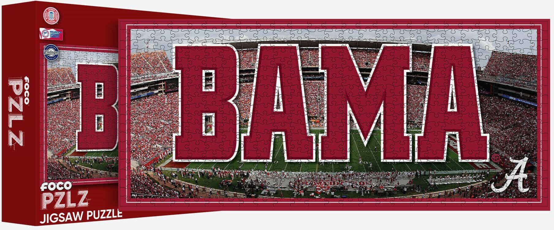 FOCO Alabama Crimson Tide Bryant-Denny Stadium 500 Piece Stadiumscape Jigsaw Puzzle PZLZ -