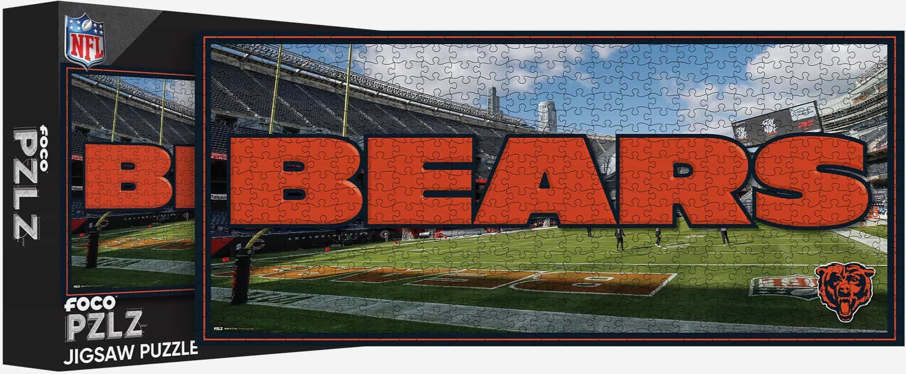 FOCO Chicago Bears Soldier Field 500 Piece Stadiumscape Jigsaw Puzzle PZLZ -