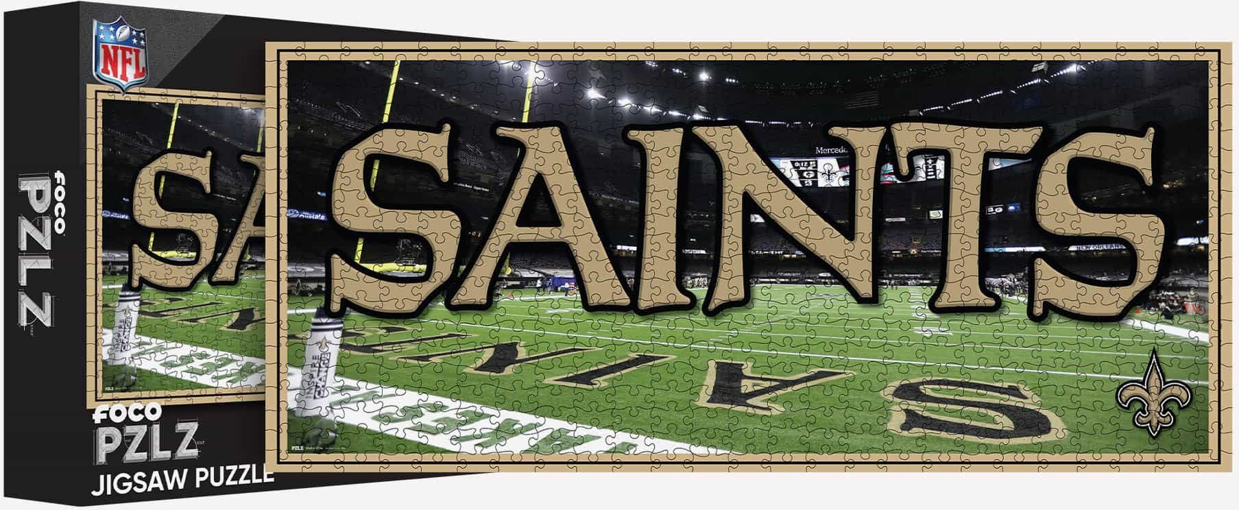 FOCO New Orleans Saints Mercedes-Benz Superdome 500 Piece Stadiumscape Jigsaw Puzzle PZLZ -