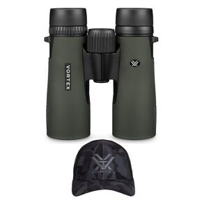 Vortex 10x42 Diamondback HD Roof Prism Binoculars with GlassPak Binocular Harness Case and Cap in Green