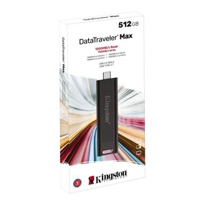 Kingston 512GB DataTraveler Max USB 3.2 Gen 2 Type-C Flash Drive in Black
