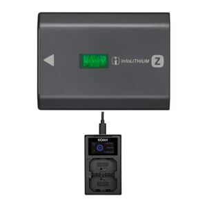 Sony NPFZ100 Z-Series Rechargeable Battery Pack (for a9 and a7rIII) with Dual Charger in Black
