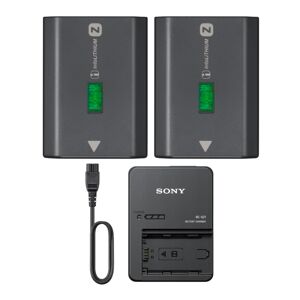 Sony Z-Series NP-FZ100 Rechargeable Battery Pack (2-Pack) and Battery Charger in Gray