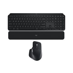 Logitech MX Keys S Wireless Keyboard with Smart Actions Shortcuts w/Mouse & Palm Rest in Graphite