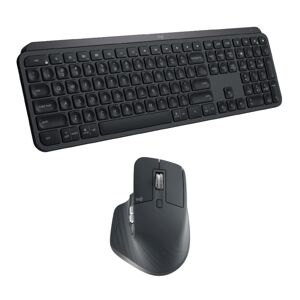 Logitech MX Keys Wireless Illuminated Keyboard Bundle with MX Master 3 Advanced Wireless Mouse in Black