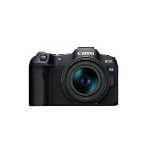 Canon EOS R8 Mirrorless Camera with RF 24-50mm f/4.5-6.3 IS STM Camera Lens in Black