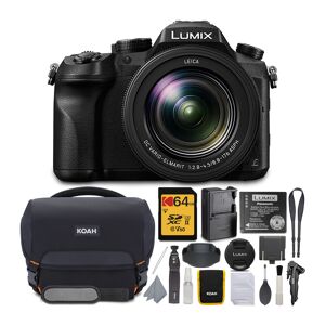 Panasonic LUMIX FZ2500 20.1MP 4K Point and Shoot Camera with 64GB SD Card and Accessory Bundle in Black