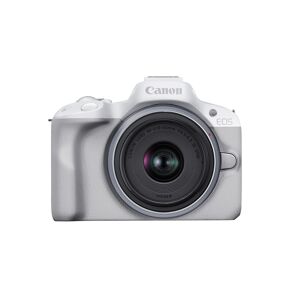 Canon EOS R50 Mirrorless Camera with 18-45mm Camera Lens in White