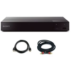 Sony 4K Upscaling 3D Streaming Blu-Ray Disc Player with Cable Bundle in Black