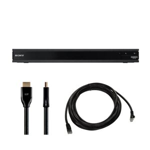 Sony UBP-X800M2 4K Ultra HD Blu-ray Player with HDR and Cables Bundle in Black