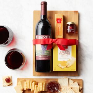 Hickory Farms Red Wine & Cheese Gift with Board   Hickory Farms