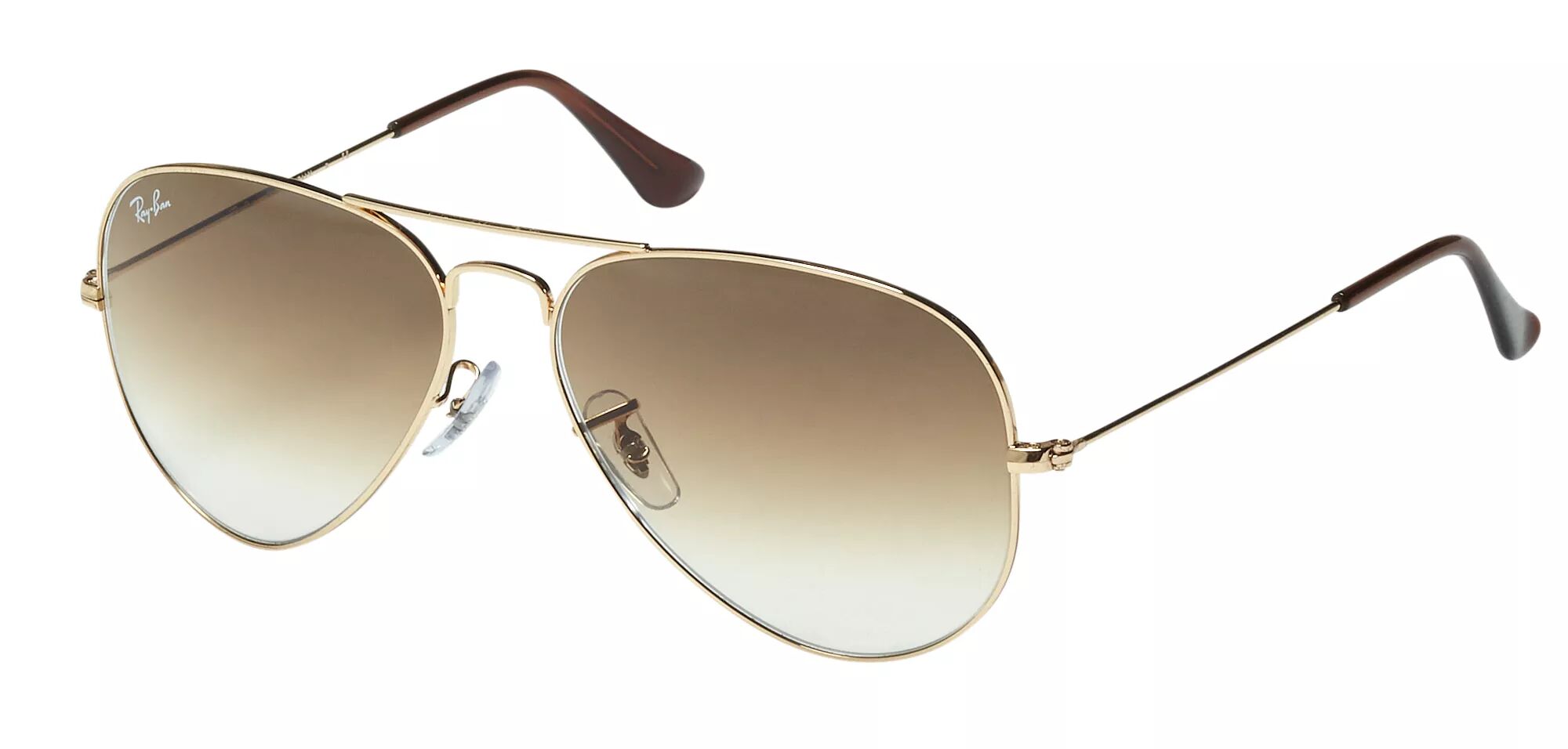 Ray-Ban Aviator Sunglasses, Men's, Gold/Light Brown Gradient