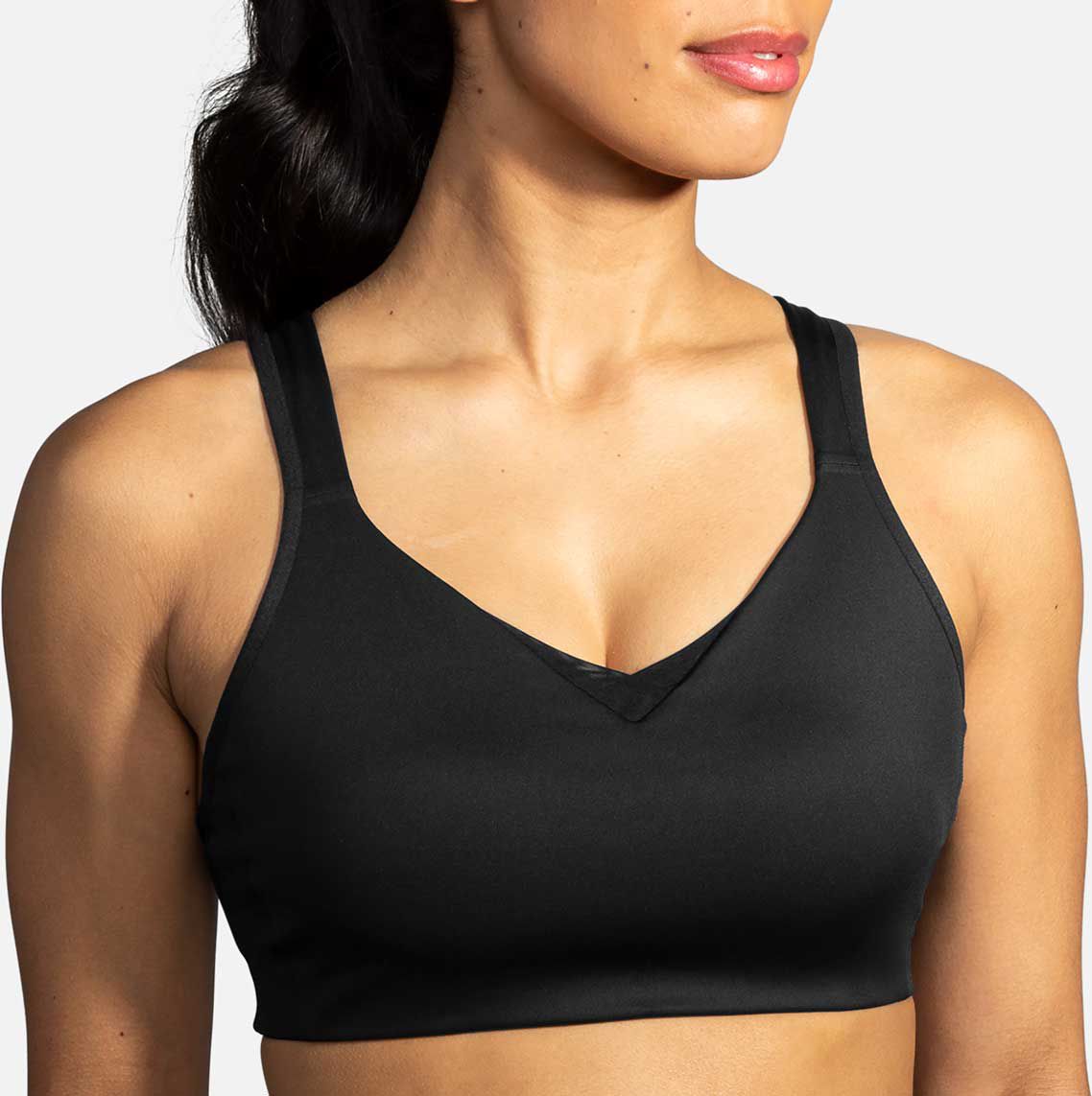 Brooks Women's Drive Convertible Sports Bra, 36D, Black