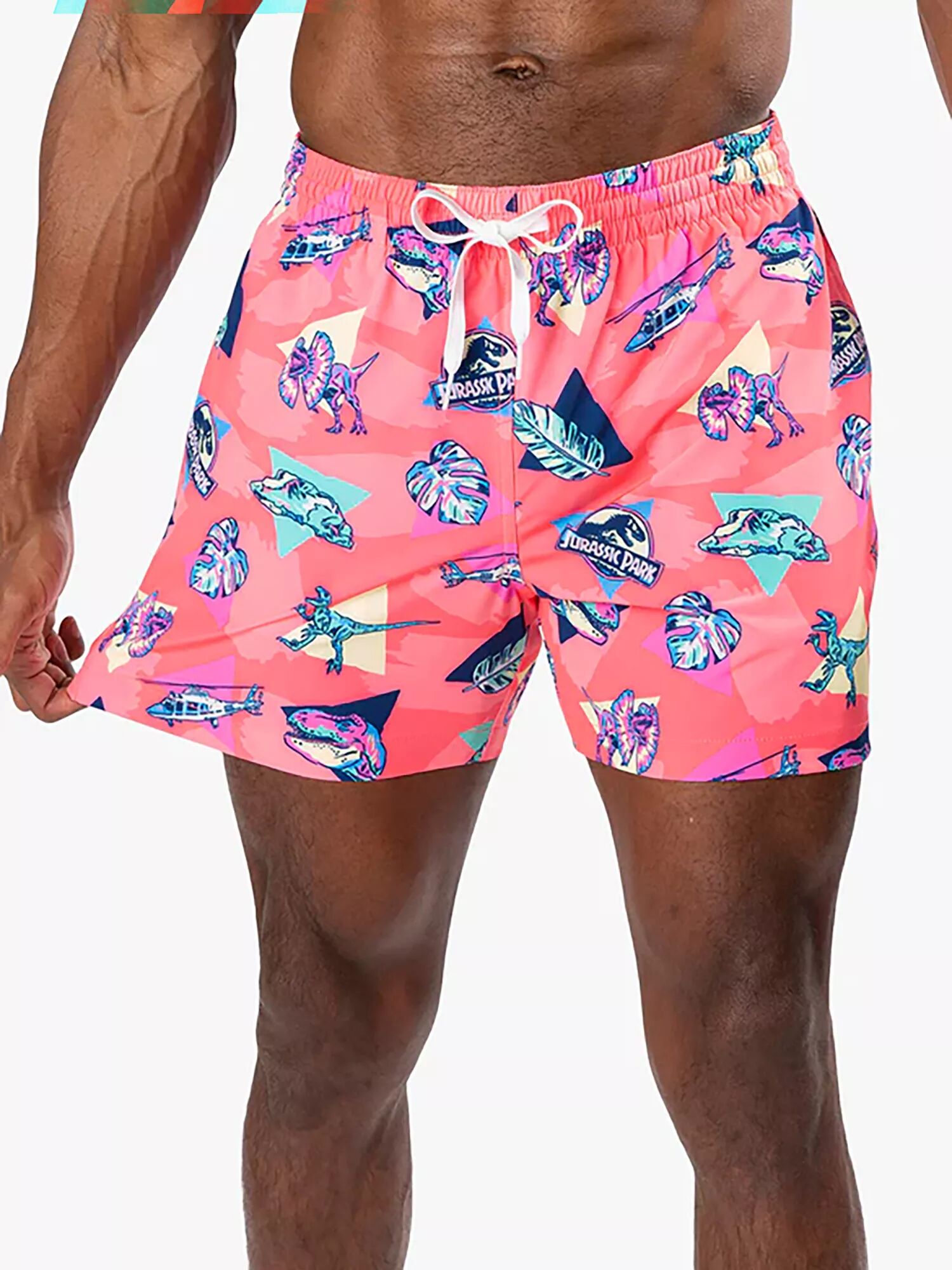 chubbies Men's Classic 5.5" Swim Trunks, Medium, Pink