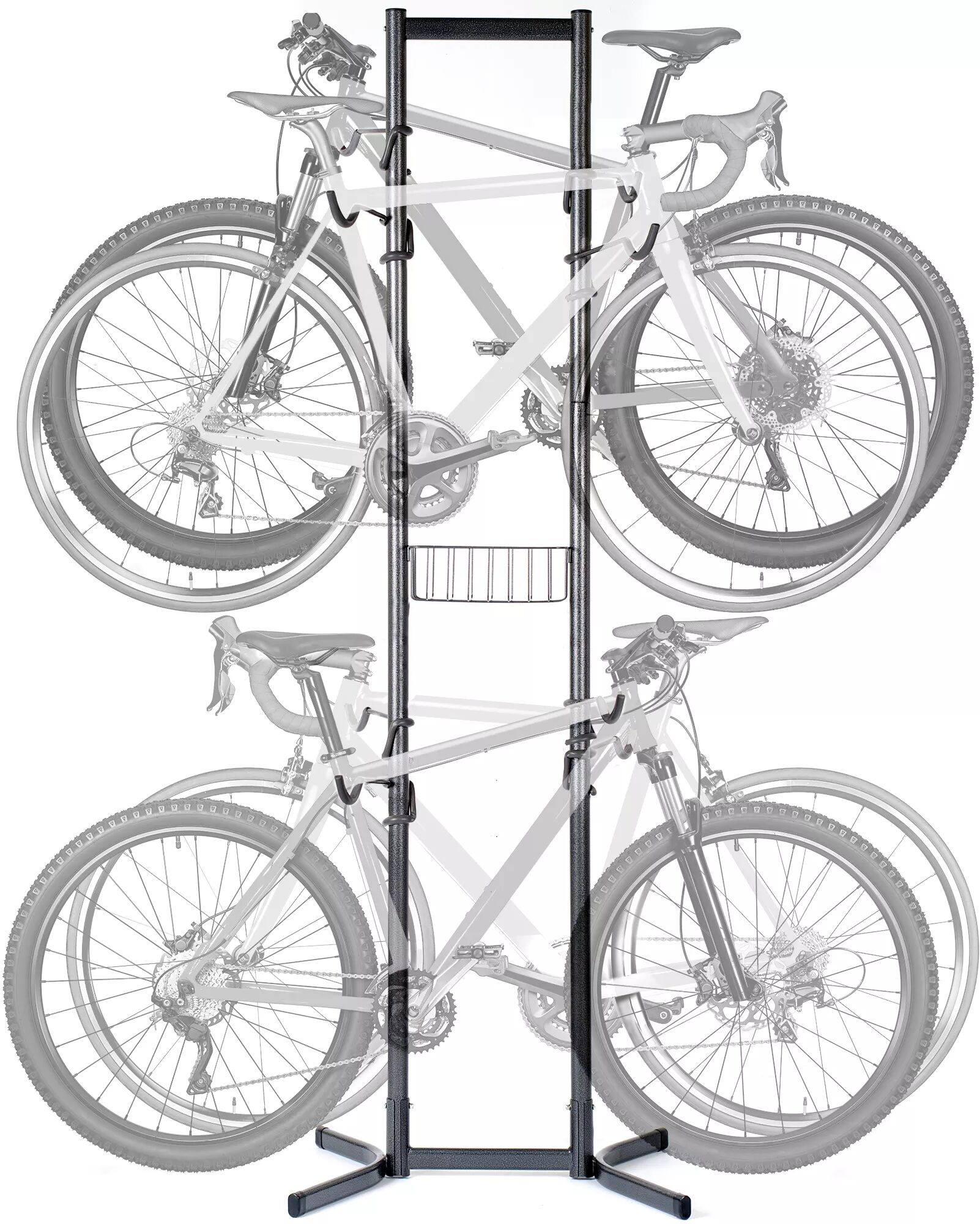 Delta Cycle 4 Bike Storage Rack w/ Basket, Gray