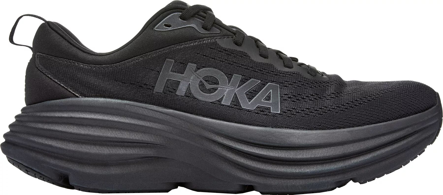 HOKA Men's Bondi 8 Running Shoes, Size 10.5, Black