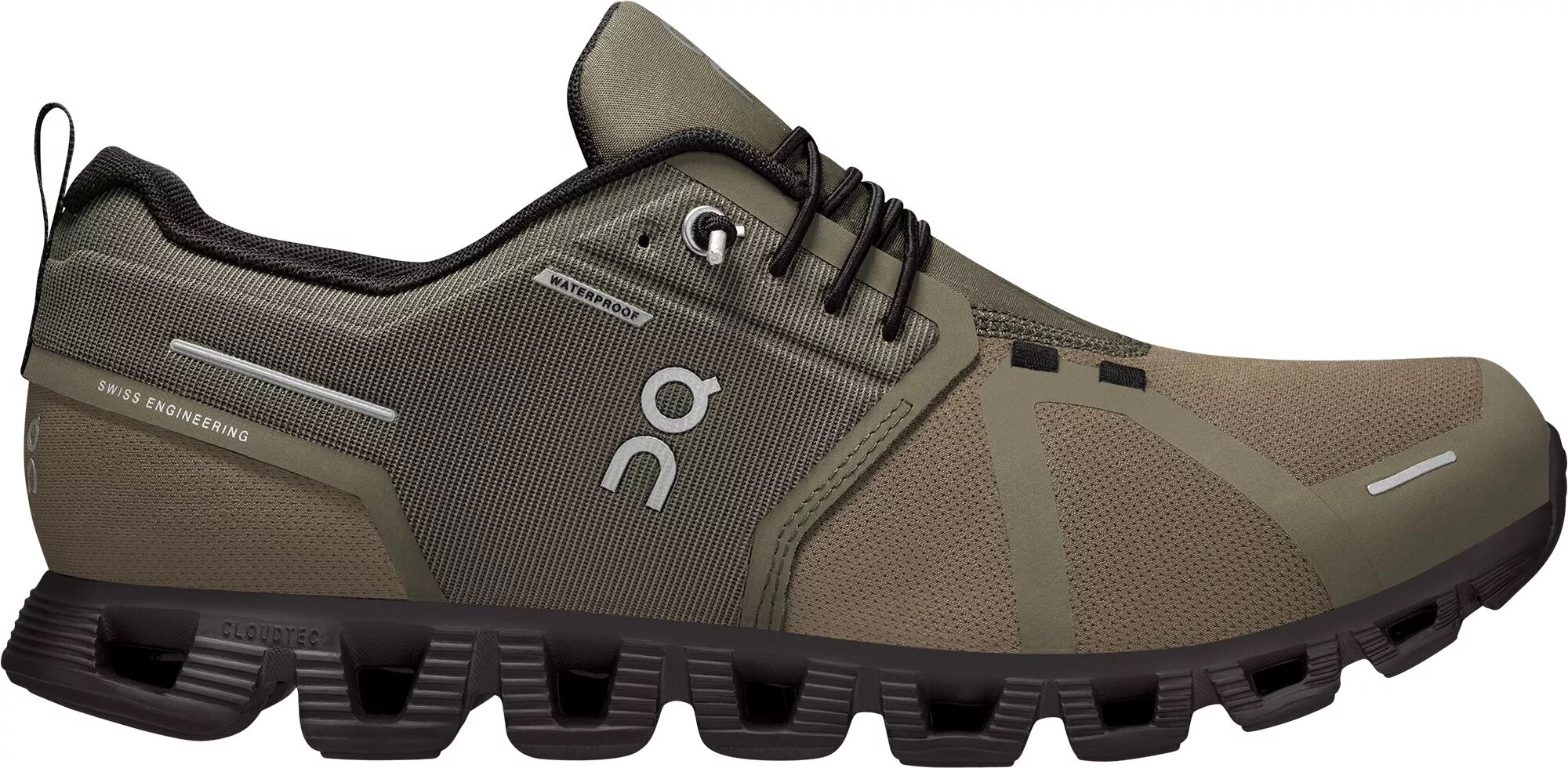 On Men's Cloud 5 Waterproof Shoes, Size 12, Green