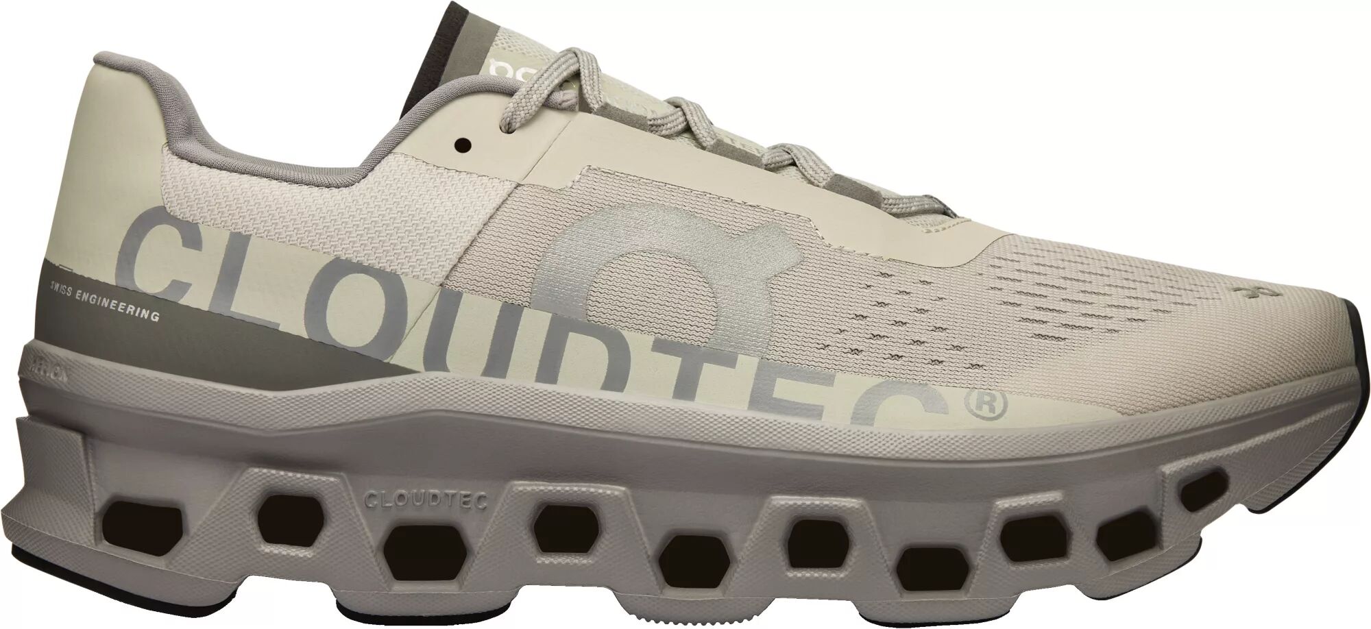 On Men's Cloudmonster Shoes, Size 13, White